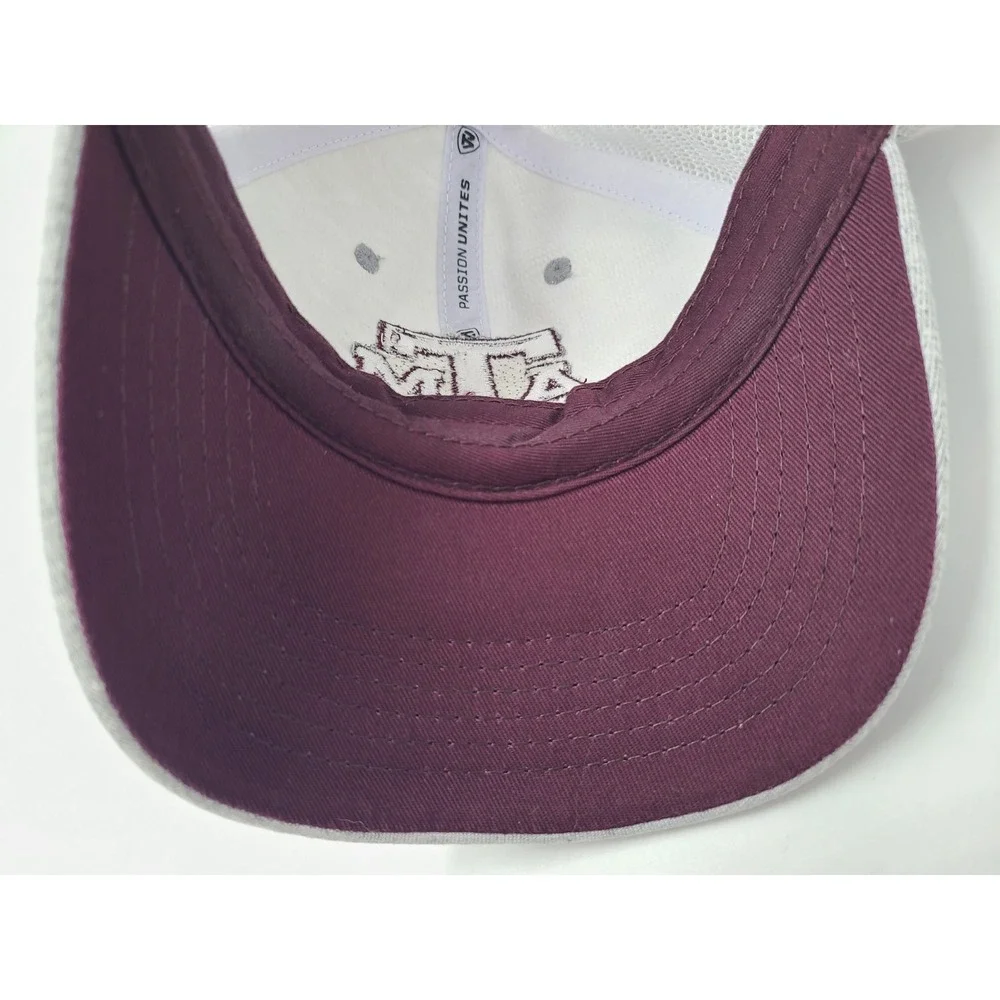 Texas A&M University Aggies‎ Mesh Trucker Snapback Hat Cap Men NCAA Gray White